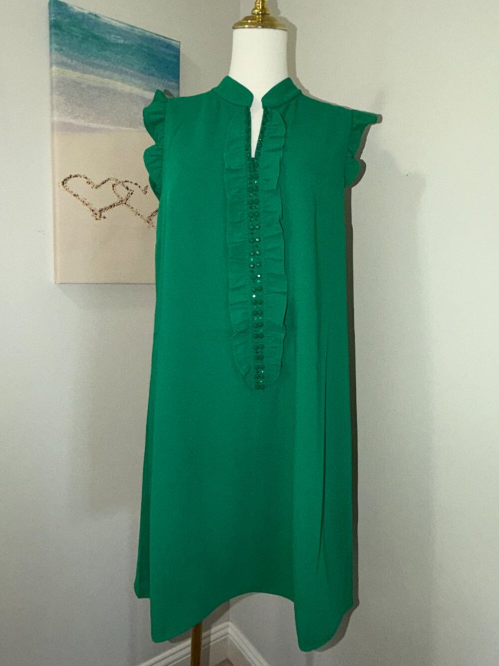 💚 Lilly Pulitzer Adalee Shift Dress – Fiddle Leaf Green – Size 10 – NWT 💚 - Picture 3 of 3
